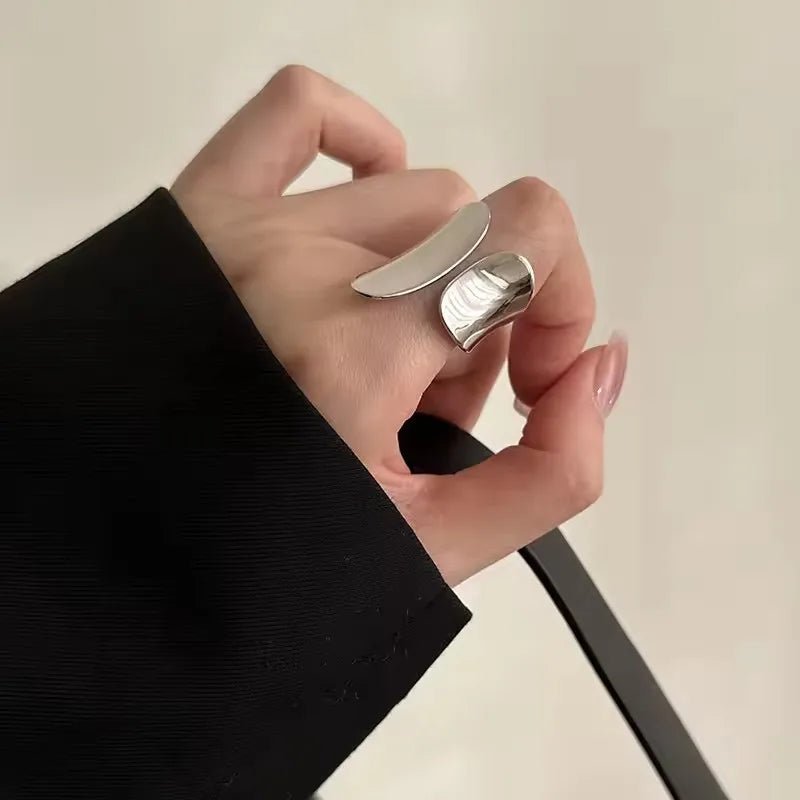 ✨ Bague Géométrique Multicouche Argent 925 - Design Moderne Tendance - FoytiShop