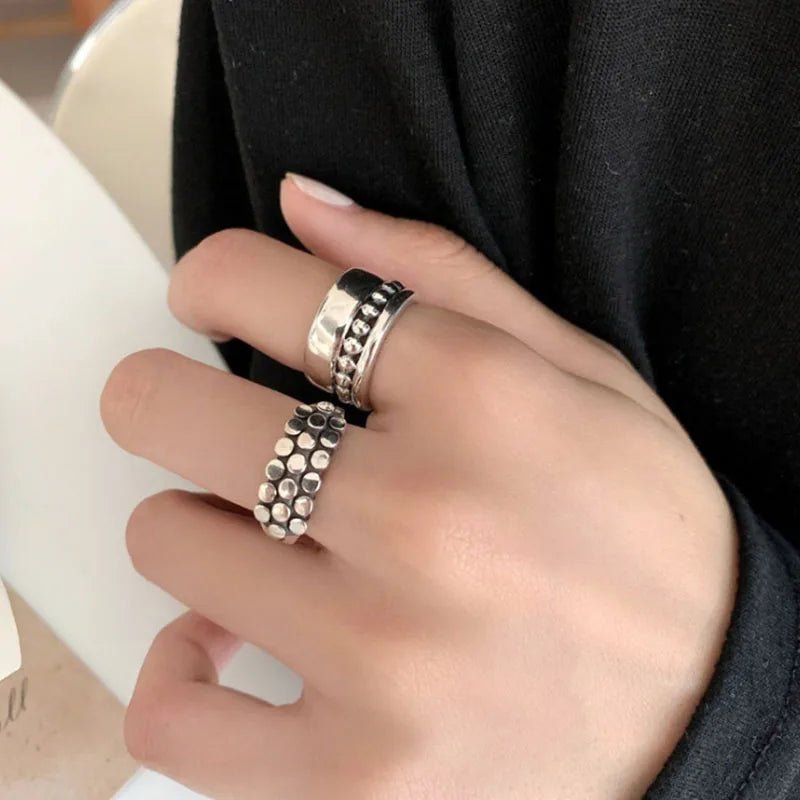 ✨ Bague Géométrique Multicouche Argent 925 - Design Moderne Tendance - FoytiShop