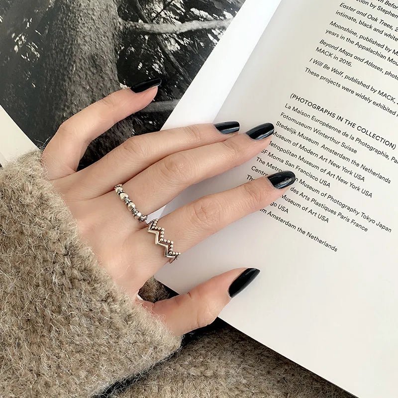 ✨ Bague Géométrique Multicouche Argent 925 - Design Moderne Tendance - FoytiShop