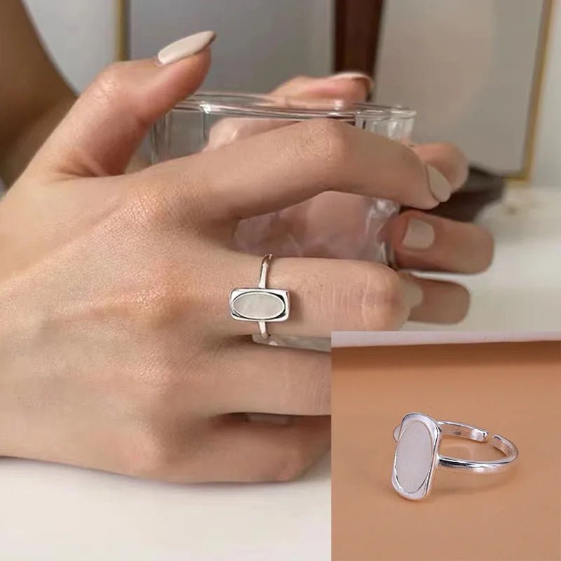 ✨ Bague Géométrique Multicouche Argent 925 - Design Moderne Tendance - FoytiShop