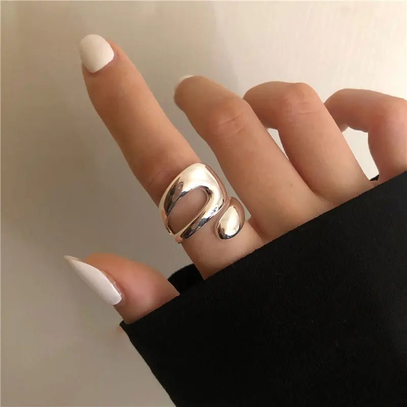 ✨ Bague Géométrique Multicouche Argent 925 - Design Moderne Tendance - FoytiShop
