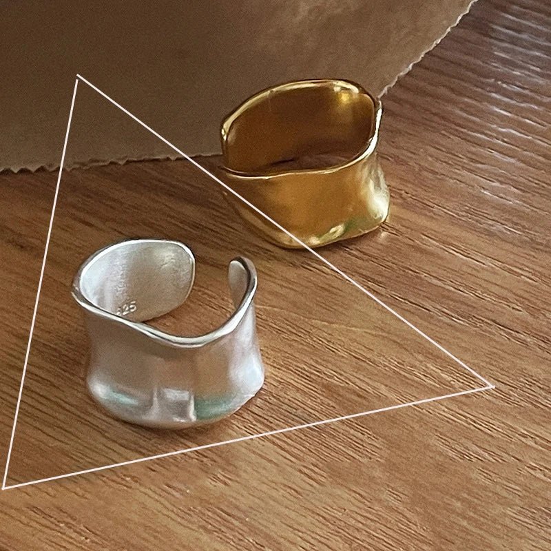 ✨ Bague Géométrique Multicouche Argent 925 - Design Moderne Tendance - FoytiShop