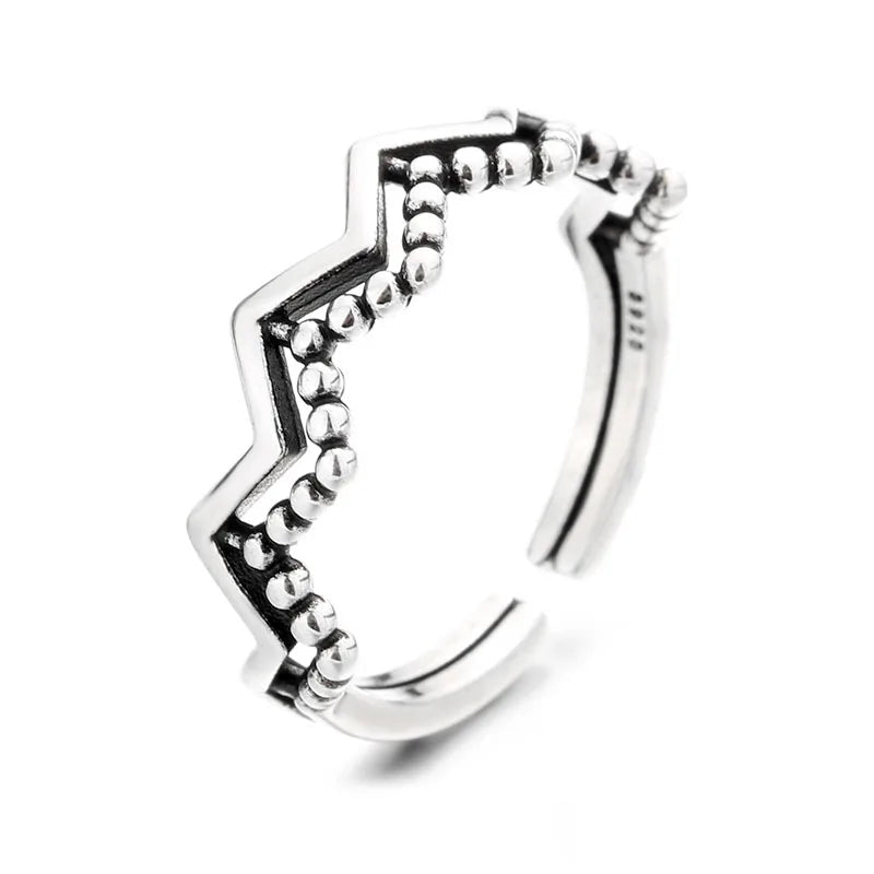 ✨ Bague Géométrique Multicouche Argent 925 - Design Moderne Tendance - FoytiShop