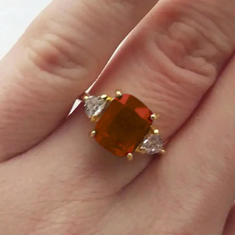 💍 Bague Luxe Zircone Brillante - Élégance Femme Moderne - FoytiShop