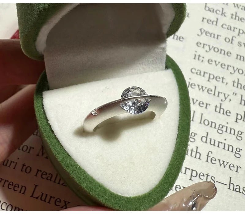 💎 Bague Moissanite Argent 925 - Brillance Exceptionnelle Luxe - FoytiShop
