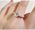 💎 Bague Moissanite Argent 925 - Brillance Exceptionnelle Luxe - FoytiShop