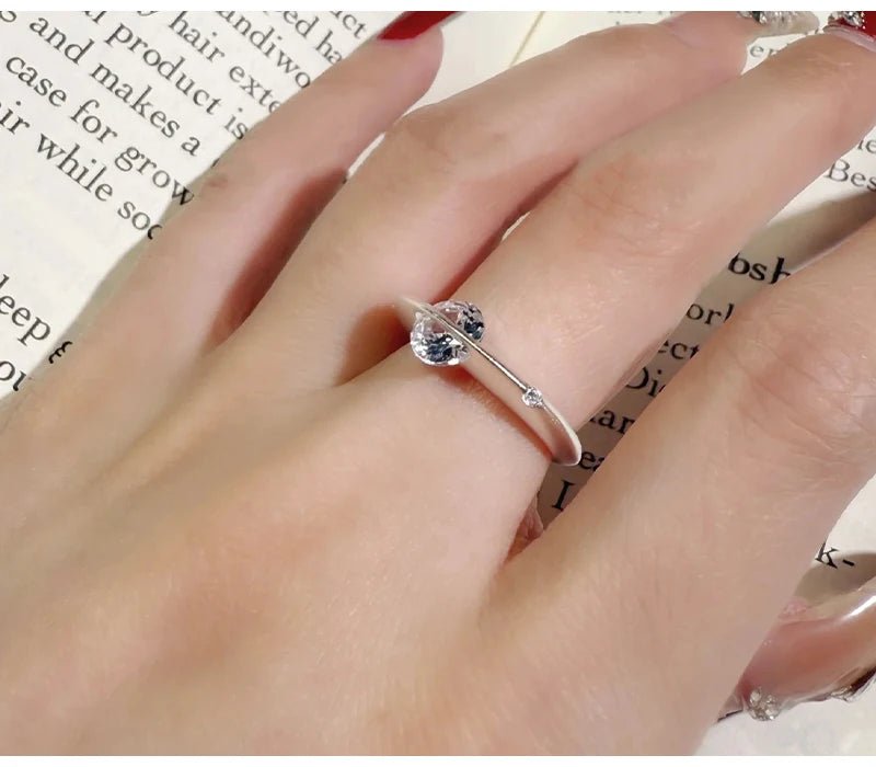 💎 Bague Moissanite Argent 925 - Brillance Exceptionnelle Luxe - FoytiShop