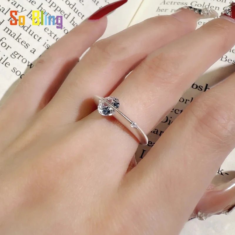 💎 Bague Moissanite Argent 925 - Brillance Exceptionnelle Luxe - FoytiShop