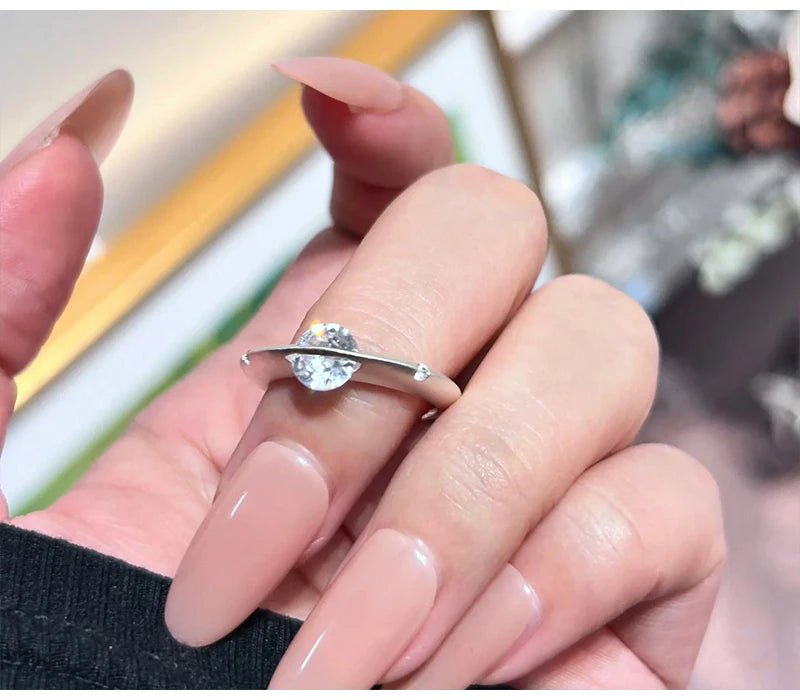 💎 Bague Moissanite Argent 925 - Brillance Exceptionnelle Luxe - FoytiShop