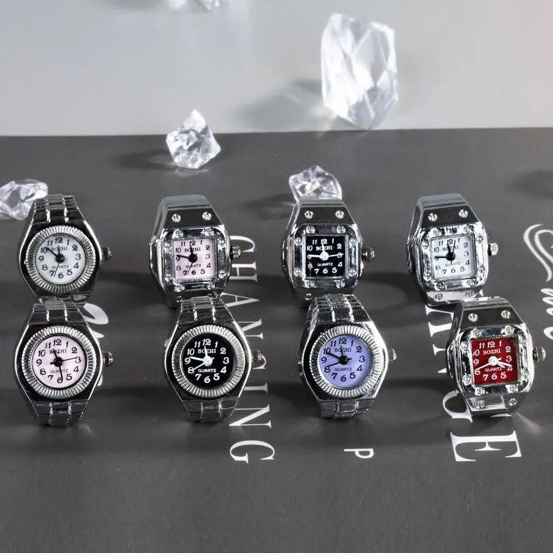 Bague Montre Créative Cadran Carré - Unisexe - FoytiShop