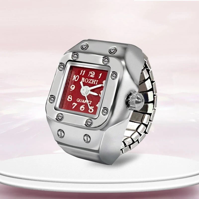 Bague Montre Créative Cadran Carré - Unisexe - FoytiShop