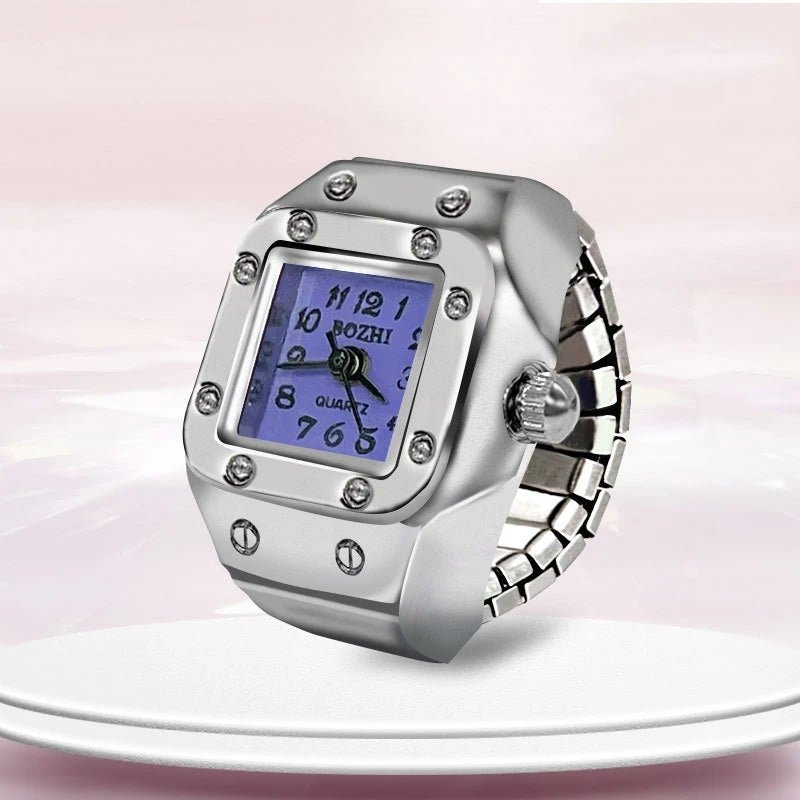 Bague Montre Créative Cadran Carré - Unisexe - FoytiShop