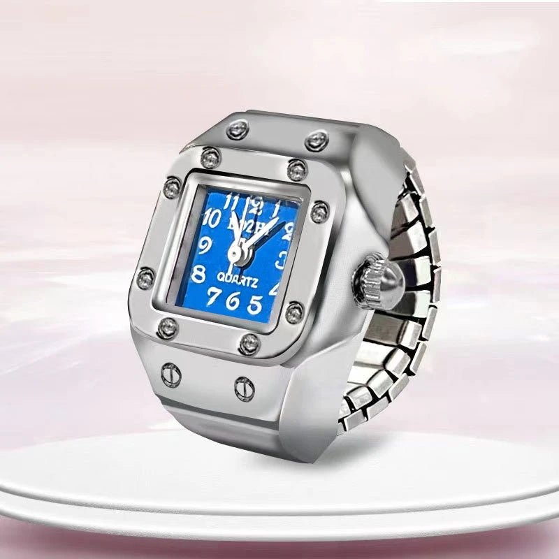 Bague Montre Créative Cadran Carré - Unisexe - FoytiShop