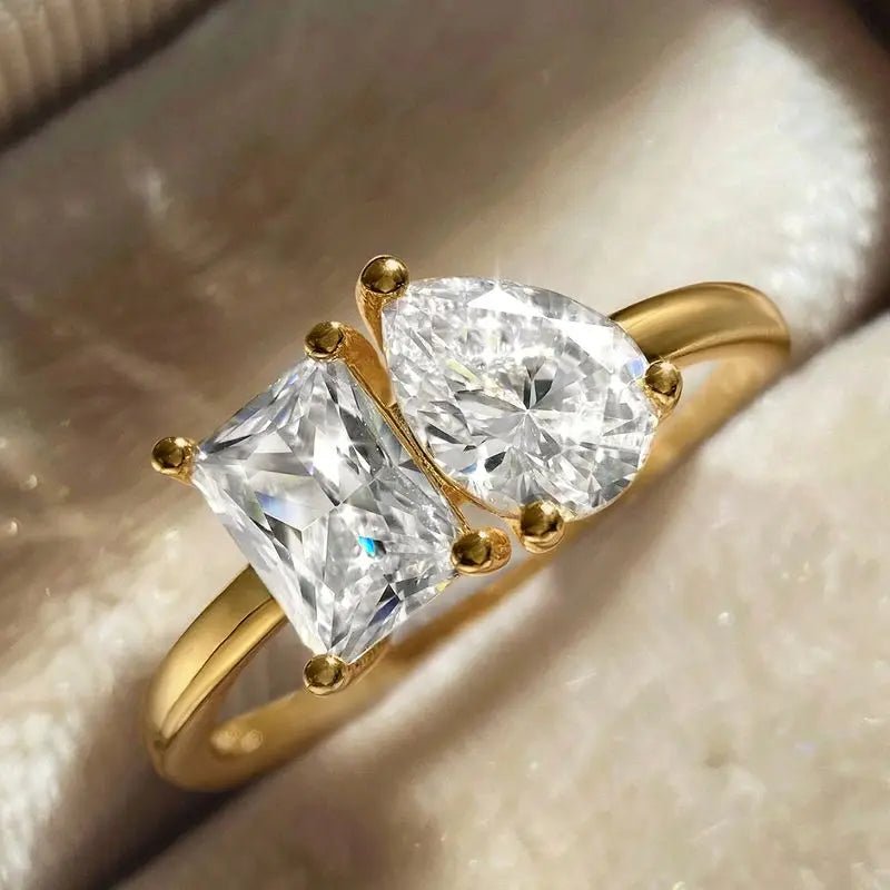 💎 Bague Zircon 1 - 8CT Argent 925 - Brillance Exceptionnelle Luxe - FoytiShop