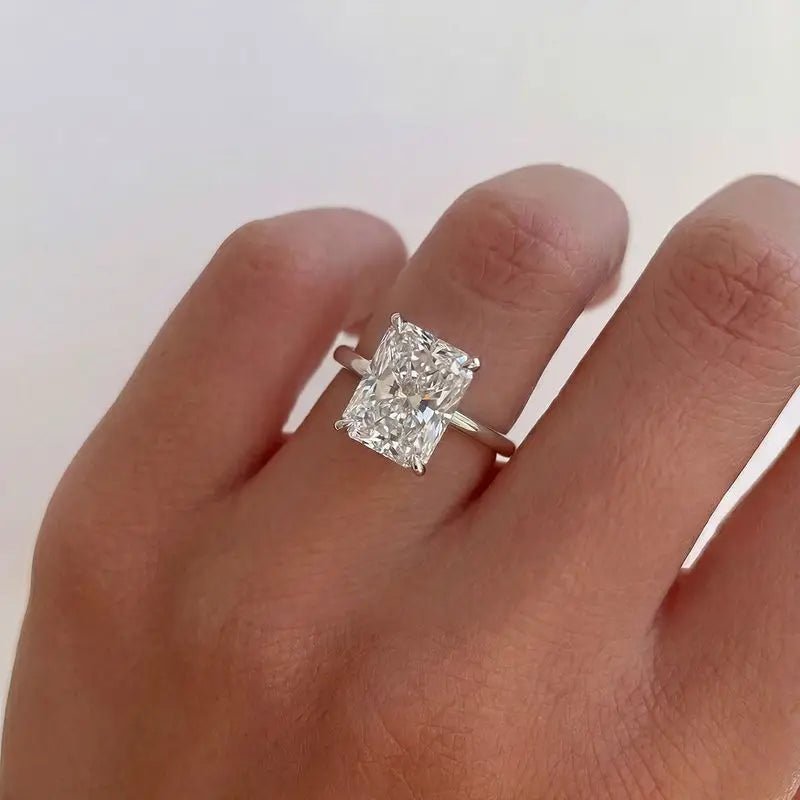💎 Bague Zircon 1 - 8CT Argent 925 - Brillance Exceptionnelle Luxe - FoytiShop