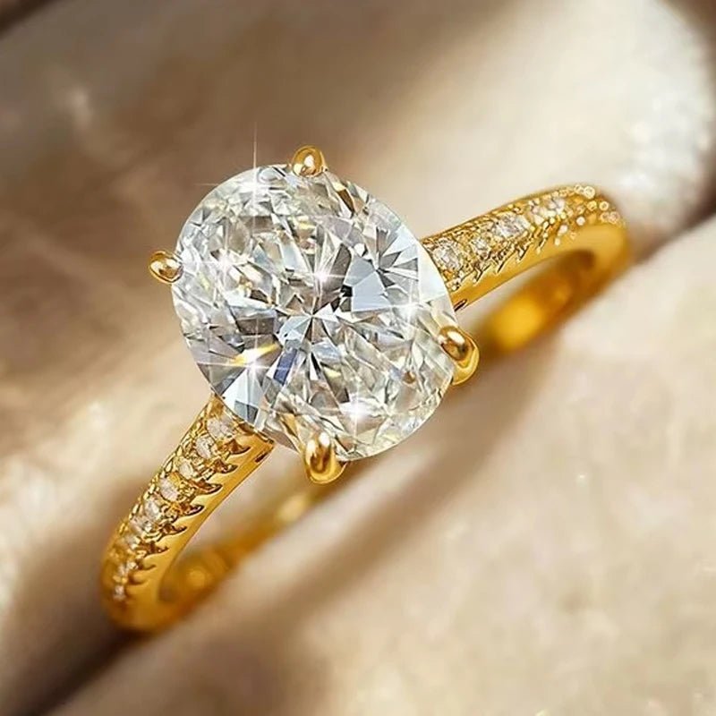 💎 Bague Zircon 1 - 8CT Argent 925 - Brillance Exceptionnelle Luxe - FoytiShop
