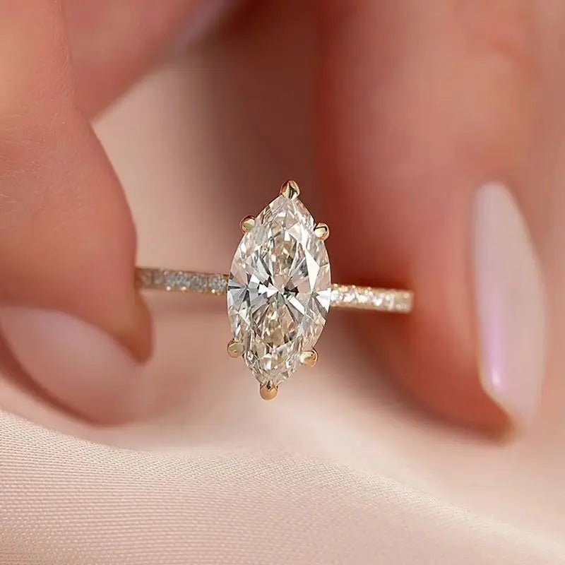 💎 Bague Zircon 1 - 8CT Argent 925 - Brillance Exceptionnelle Luxe - FoytiShop