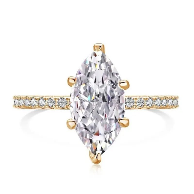💎 Bague Zircon 1 - 8CT Argent 925 - Brillance Exceptionnelle Luxe - FoytiShop