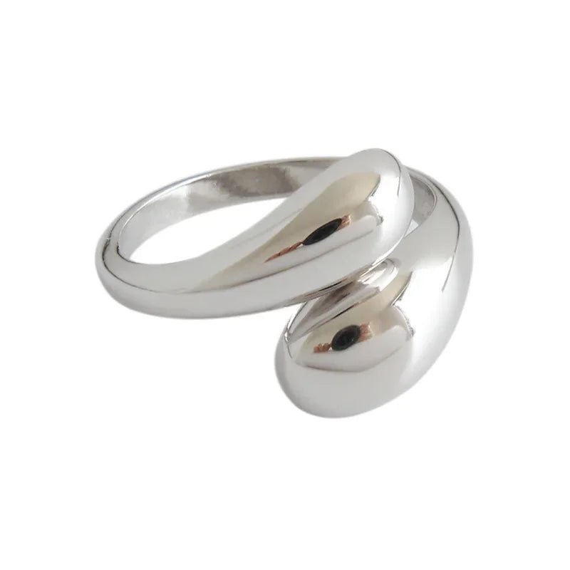 Bagues Ouvertes Argent Sterling 925 Femme - Dentelle Mate Fait Main Couple - FoytiShop
