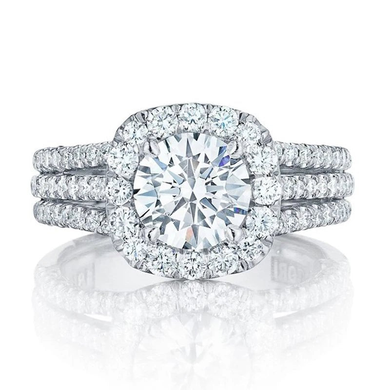 Bagues tendance pour femmes, avec zircone cubique brillante - FoytiShop