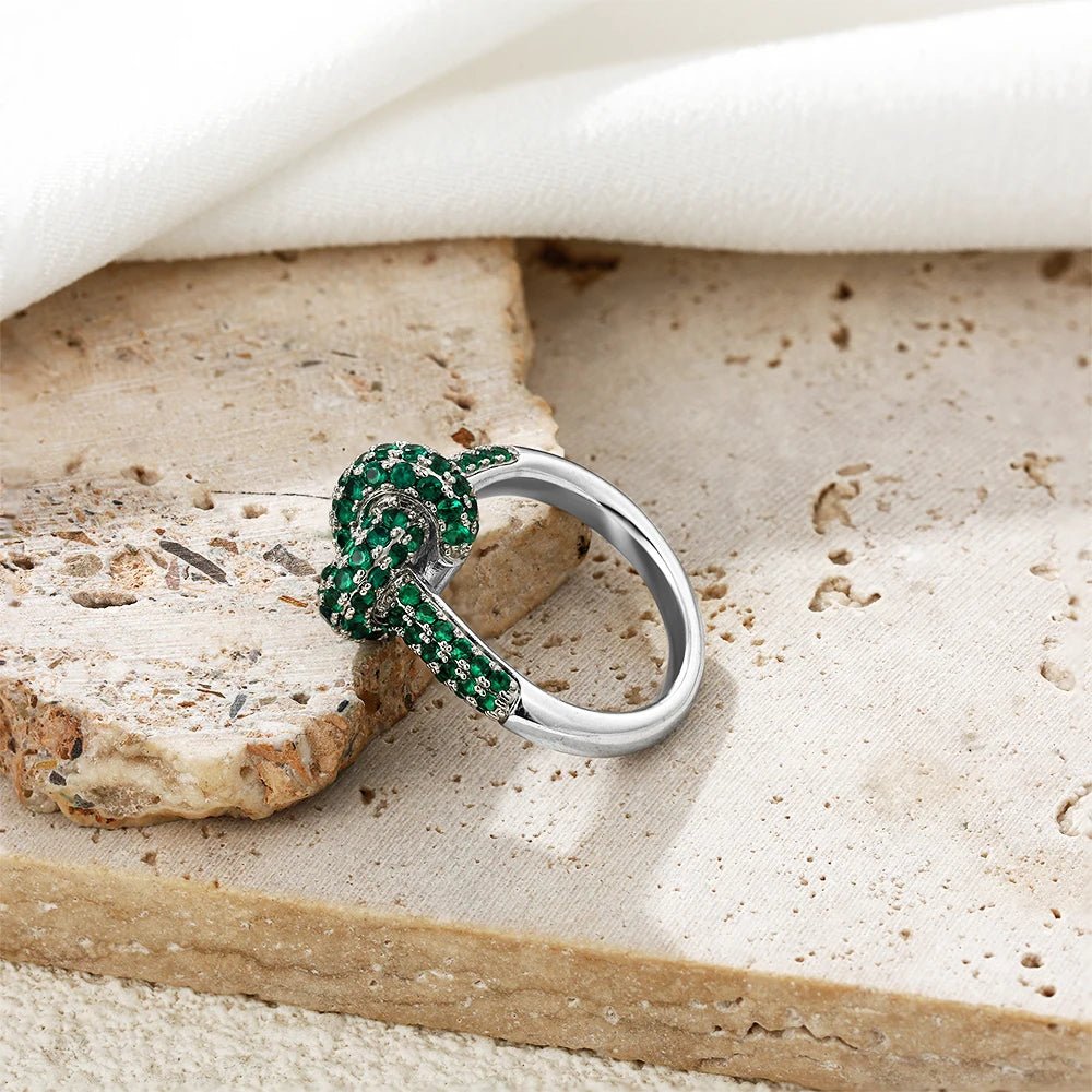 🌈 Bagues Zircon Coloré Classique - Style Élégant Femme - FoytiShop