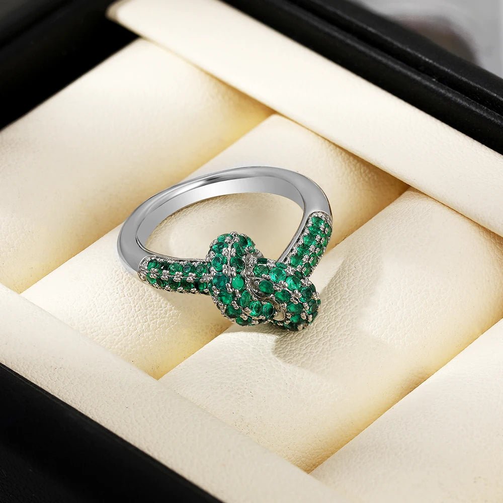 🌈 Bagues Zircon Coloré Classique - Style Élégant Femme - FoytiShop
