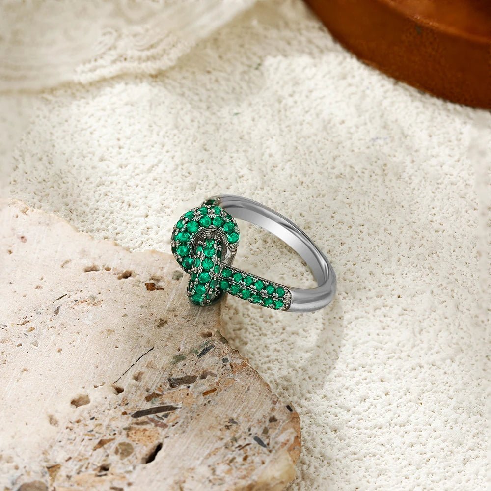 🌈 Bagues Zircon Coloré Classique - Style Élégant Femme - FoytiShop