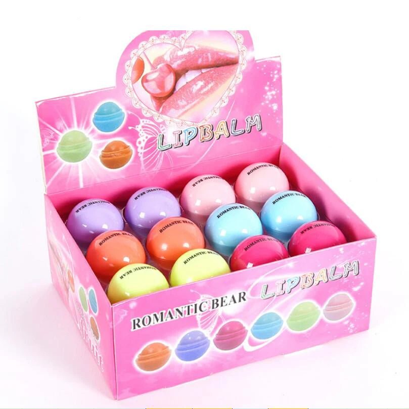 ✨ Baume à Lèvres Saveur Fruits - Boule Ronde Mignonne pour Enfants - FoytiShop