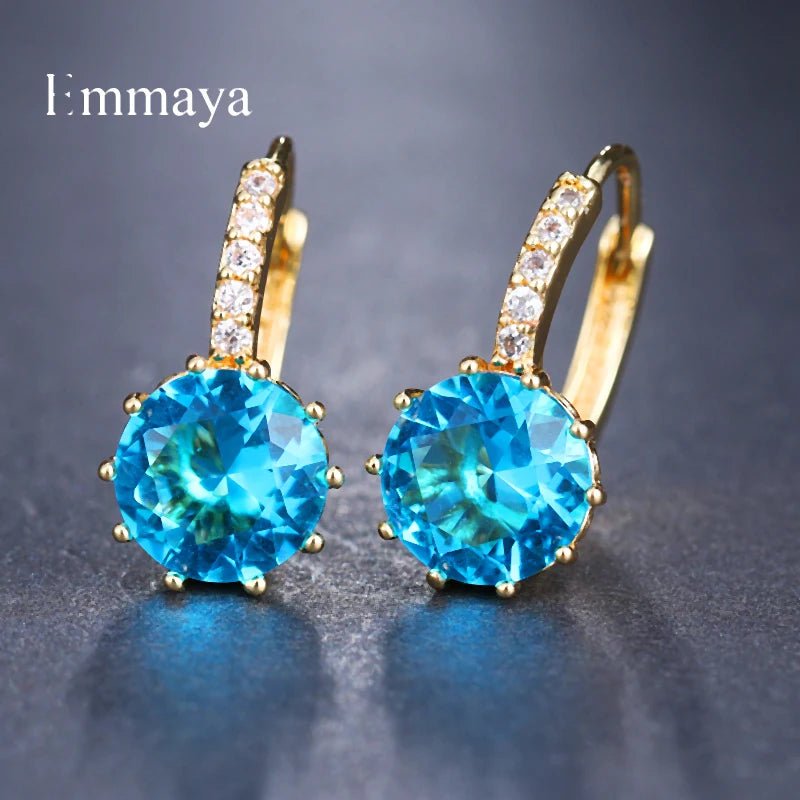 🌈 Boucles d'Oreilles AAA CZ 9 Couleurs - Mode Élégante Femme - FoytiShop