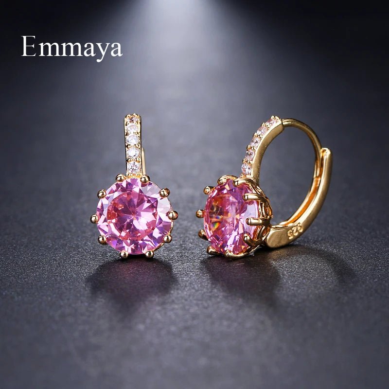 🌈 Boucles d'Oreilles AAA CZ 9 Couleurs - Mode Élégante Femme - FoytiShop