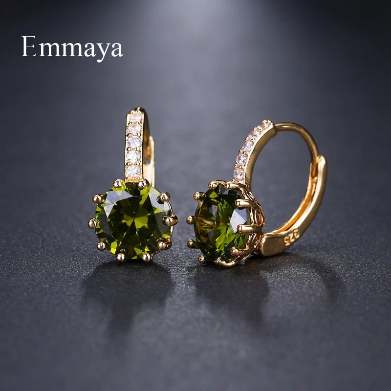 🌈 Boucles d'Oreilles AAA CZ 9 Couleurs - Mode Élégante Femme - FoytiShop