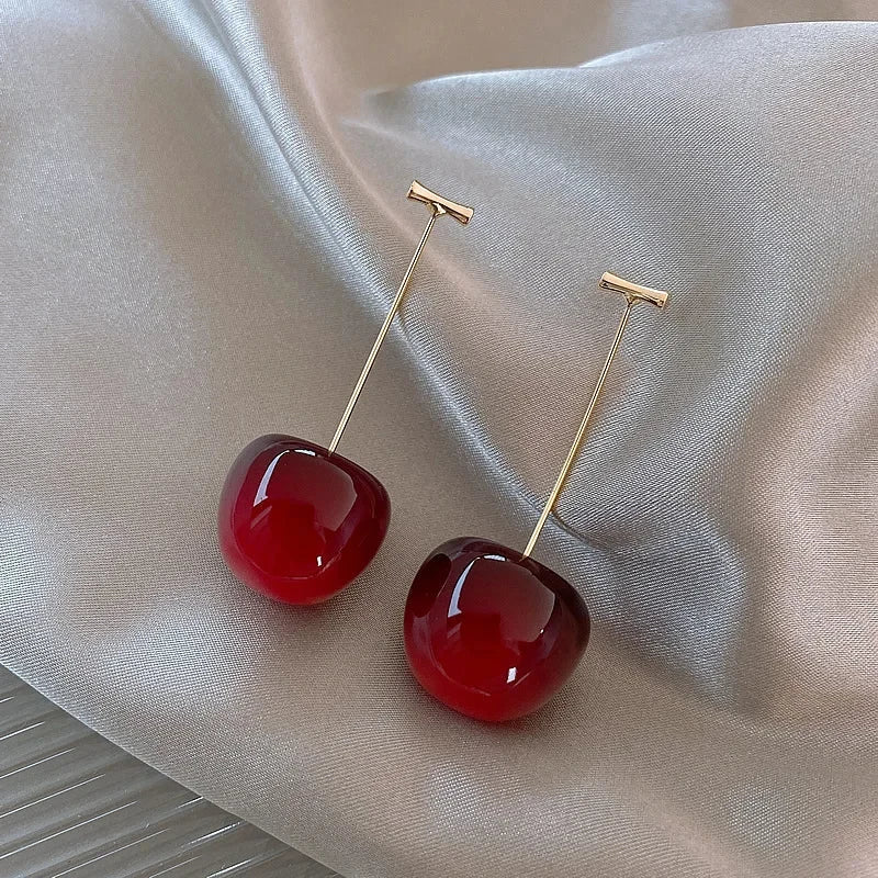 Boucles d'Oreilles Cerise Fraise - Femme - FoytiShop
