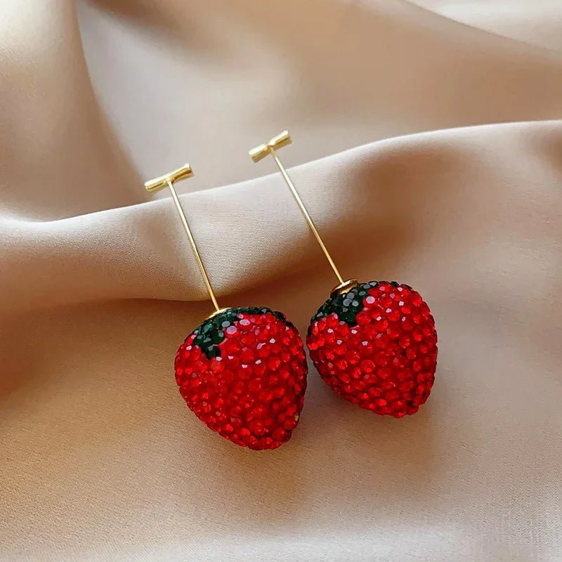 Boucles d'Oreilles Cerise Fraise - Femme - FoytiShop