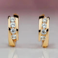 Boucles d'oreilles créoles couleur or pour femmes, usage quotidien - FoytiShop