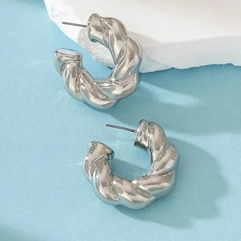 Boucles d'Oreilles Créoles Cristal - Femme - FoytiShop