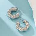 Boucles d'Oreilles Créoles Cristal - Femme - FoytiShop
