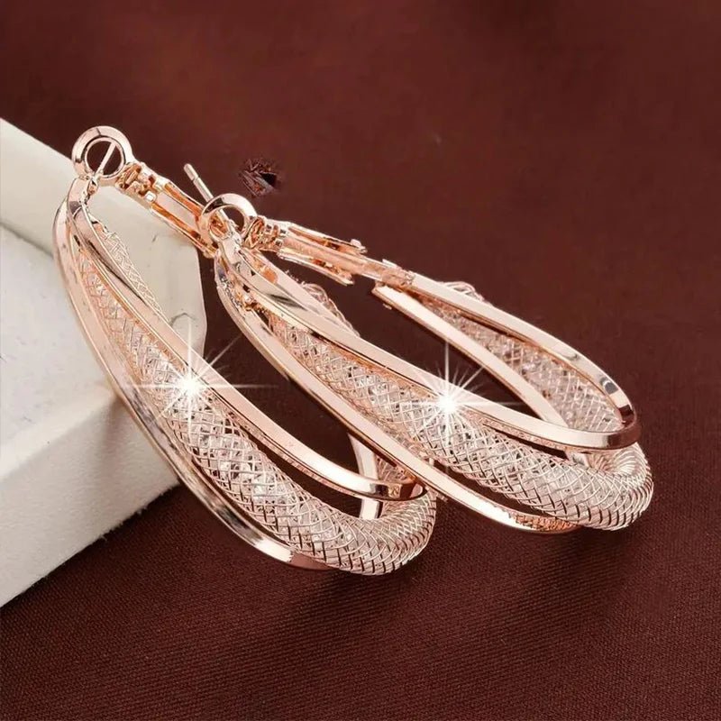 Boucles d'Oreilles Créoles Cristal - Femme - FoytiShop
