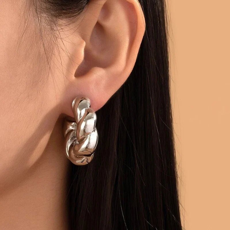 Boucles d'Oreilles Créoles Cristal - Femme - FoytiShop