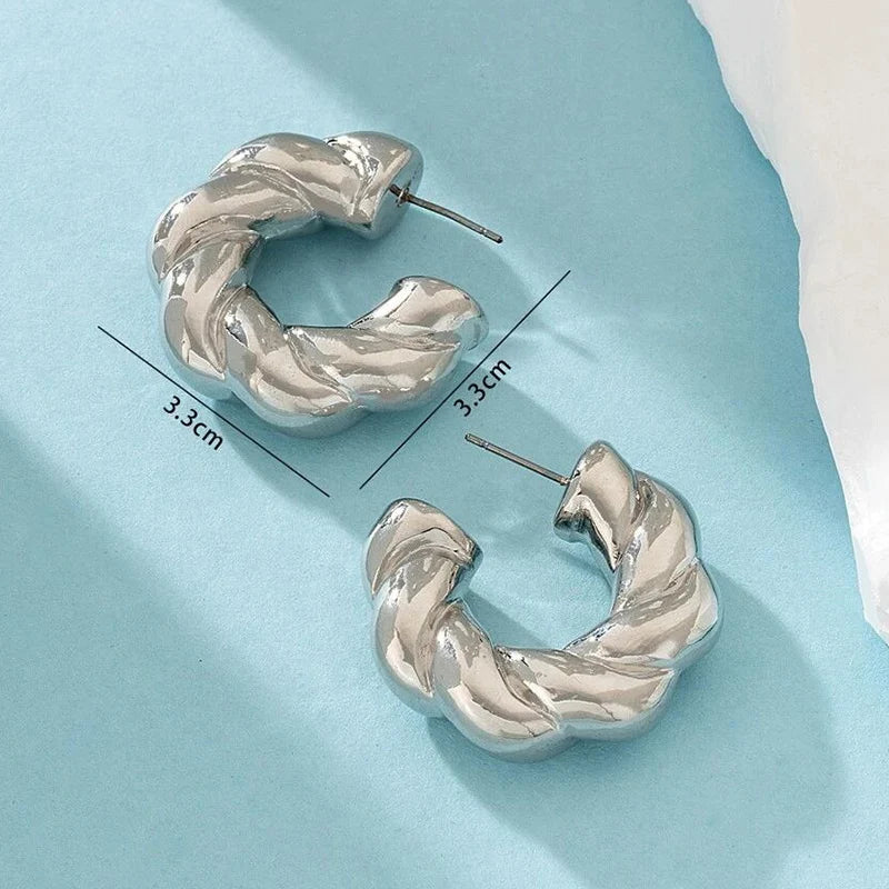 Boucles d'Oreilles Créoles Cristal - Femme - FoytiShop