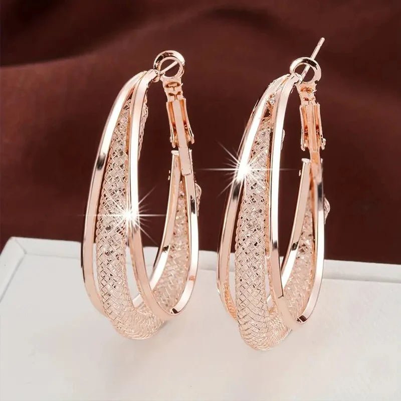 Boucles d'Oreilles Créoles Cristal - Femme - FoytiShop