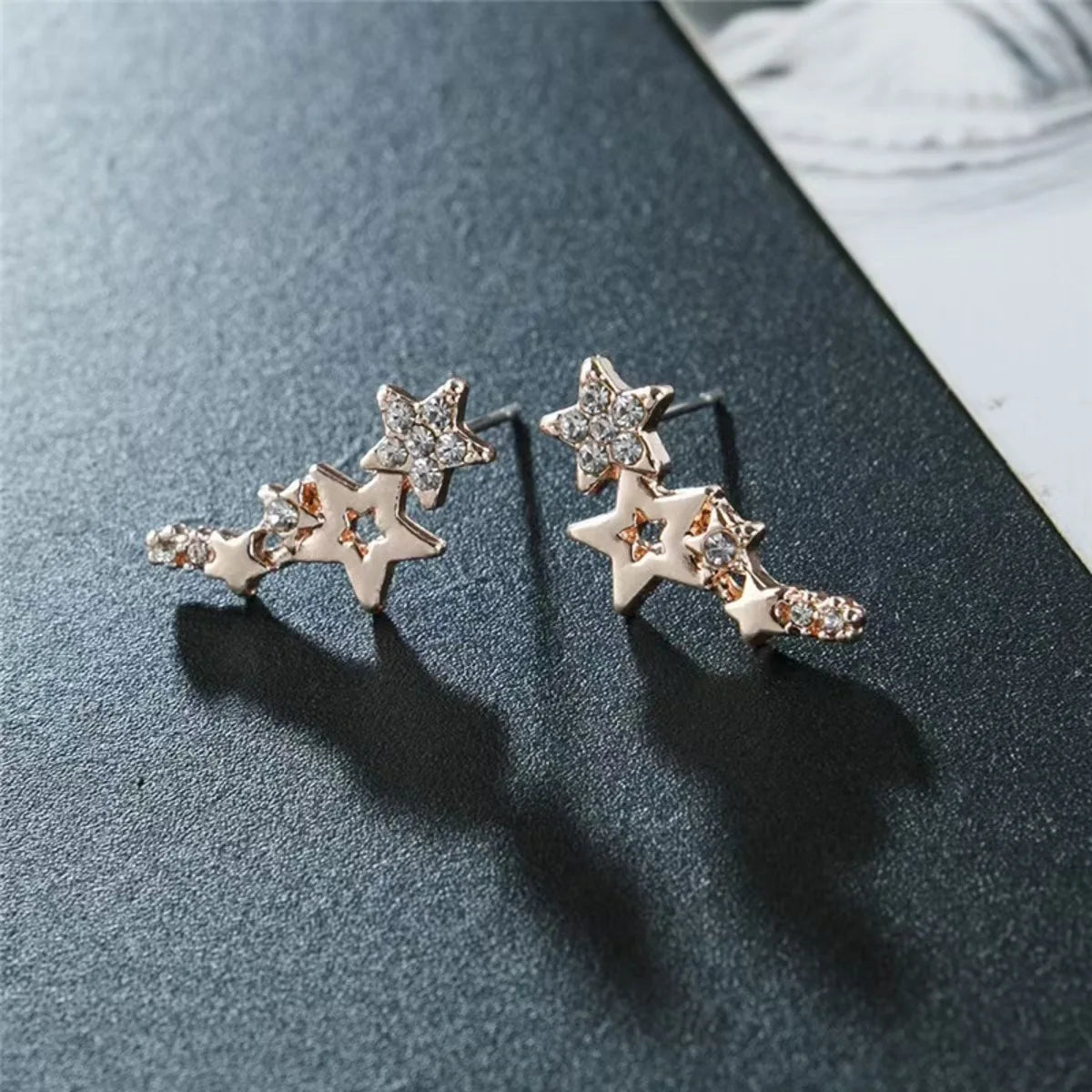 Boucles d'Oreilles Étoile Brillante - Femme - FoytiShop
