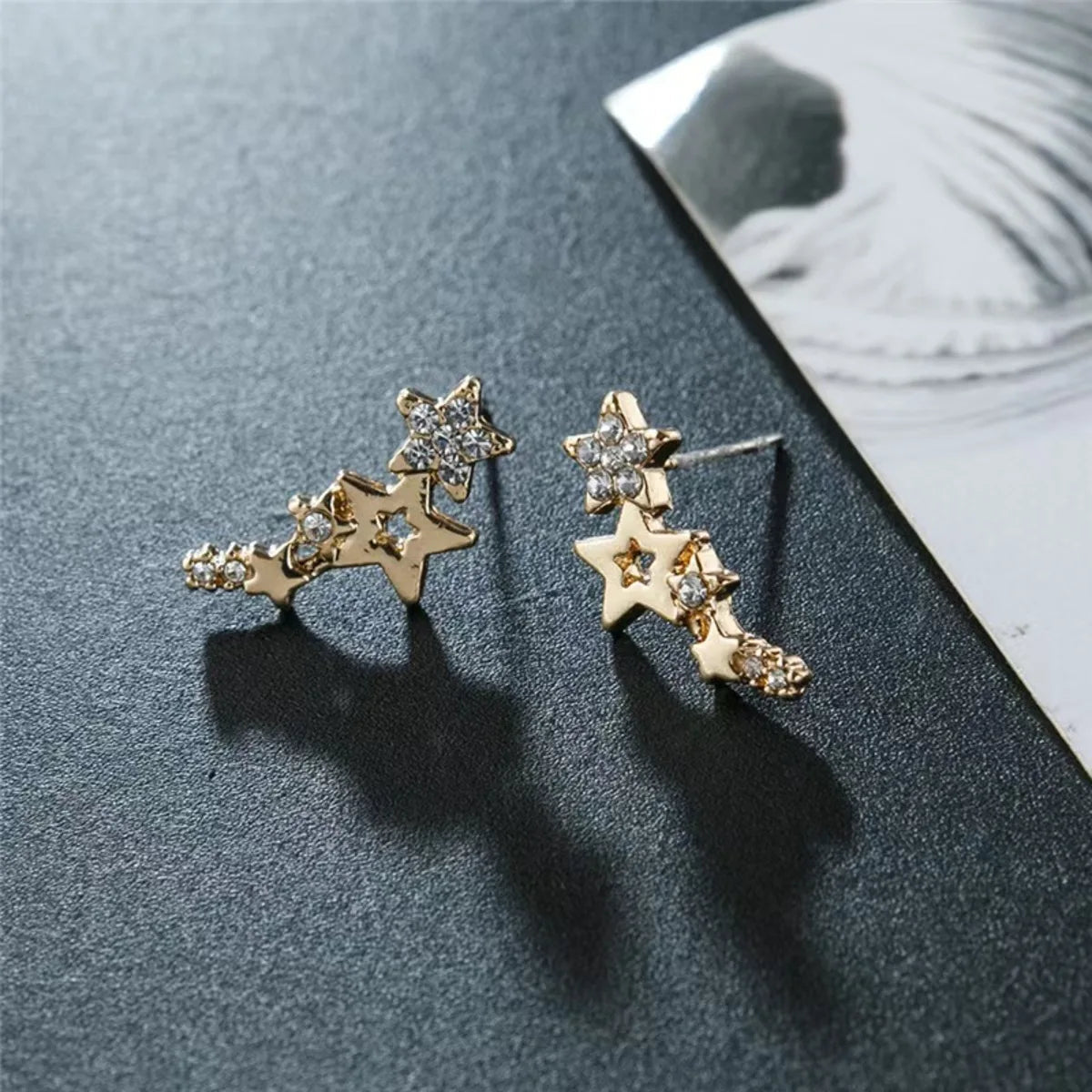Boucles d'Oreilles Étoile Brillante - Femme - FoytiShop