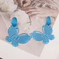 🌸 Boucles d'Oreilles Fleur Forêt Noire - Motif Ajouré Goutte d'Eau Style Coréen - FoytiShop