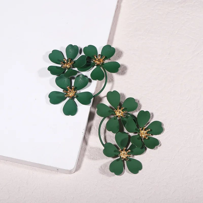 Boucles d'Oreilles Fleur Vintage – Style Bohème Été - FoytiShop