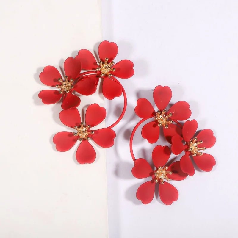 Boucles d'Oreilles Fleur Vintage – Style Bohème Été - FoytiShop