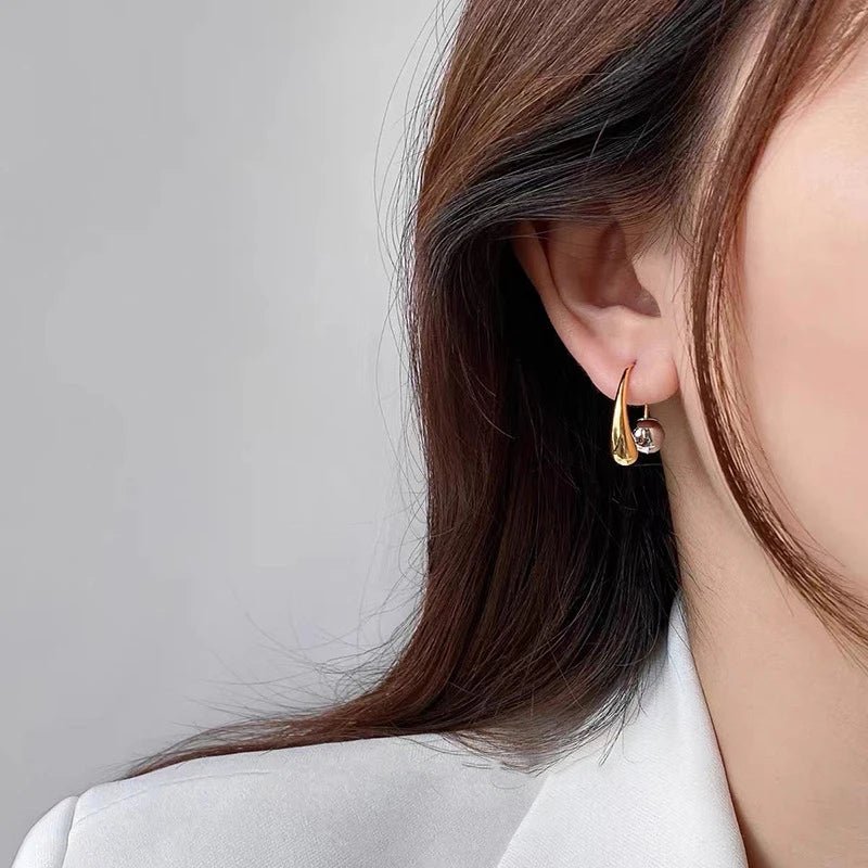Boucles d'Oreilles Goutte d'Eau Cuivre Rétro Luxe - FoytiShop