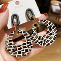 🔶 Boucles d'Oreilles Imprimés Géométrique - Design Moderne - FoytiShop