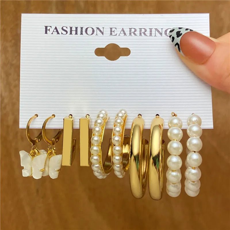 🦋 Boucles d'Oreilles Papillon Acrylique Creux - Design Élégant Femme - FoytiShop