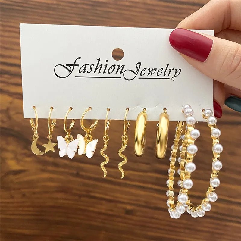🦋 Boucles d'Oreilles Papillon Acrylique Creux - Design Élégant Femme - FoytiShop
