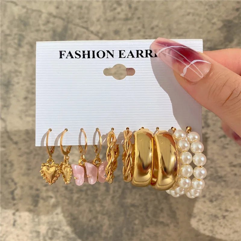 🦋 Boucles d'Oreilles Papillon Acrylique Creux - Design Élégant Femme - FoytiShop